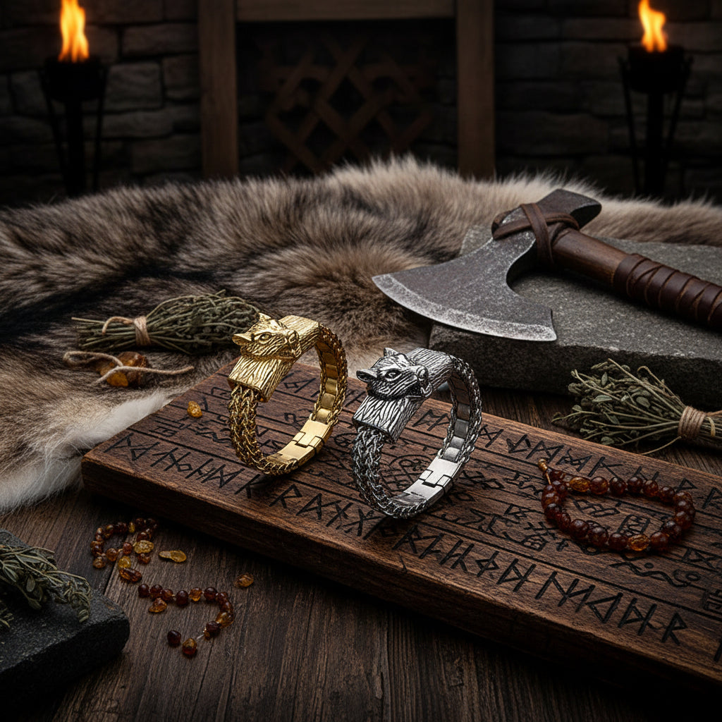 Moonfang Wolf Bracelet
