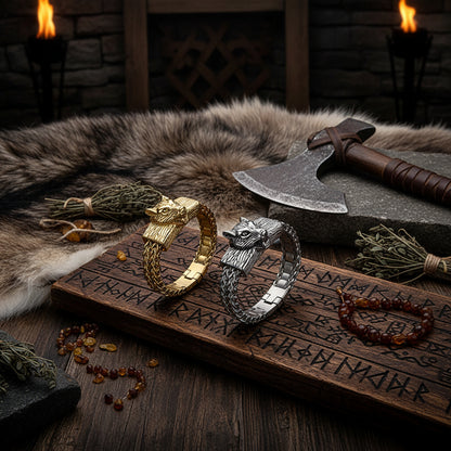 Moonfang Wolf Bracelet