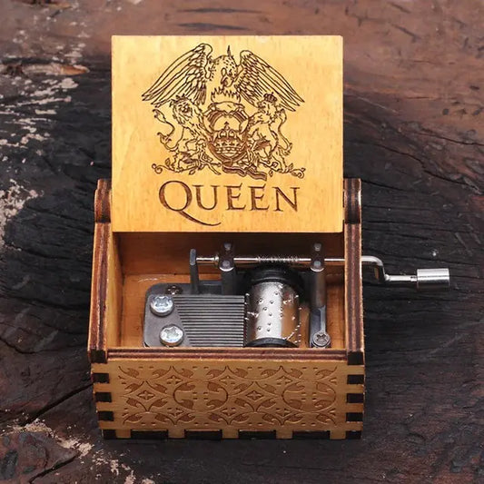 Queen Carved Music Box