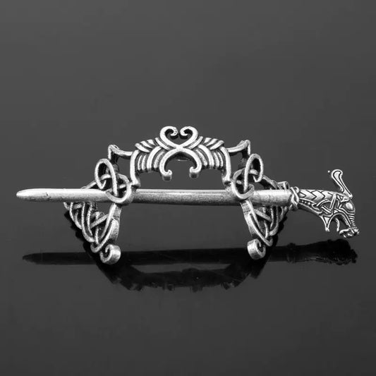 Enchanted Nordic Dragon Hairpin