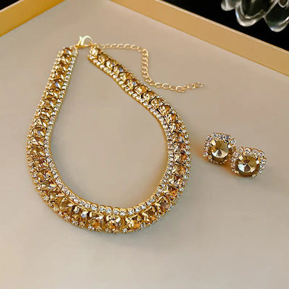 Elegant Crystal Necklace & Earring Set Sorceress Sanctuary