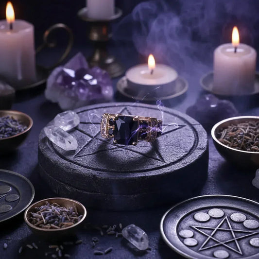 Obsidian Protection Ring - Sorceress Sanctuary Black / No11-Black / No7-Black / No10-Black / No12-Black / No6