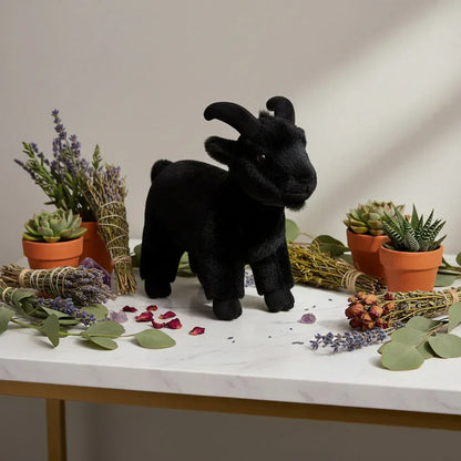Occult Goat Plushie - Sorceress Sanctuary 30cm Black / 30cm-30cm White / 30cm-40cm Black / 40cm-40cm White / 40cm