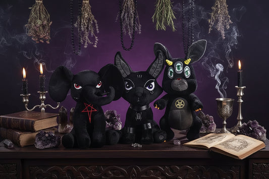 Occult Plushies - Sorceress Sanctuary Three eyed rabbit / 35cm-Elephant / 35cm-Anubis / 35cm-Beast / 35cm-Hydra / 35cm
