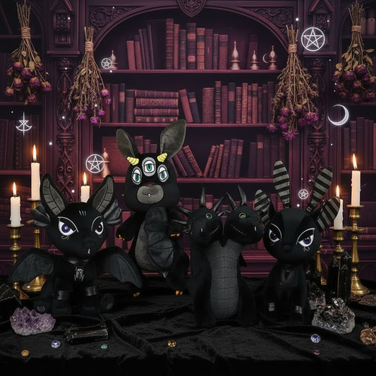 Occult Plushies - Sorceress Sanctuary Three eyed rabbit / 35cm-Elephant / 35cm-Anubis / 35cm-Beast / 35cm-Hydra / 35cm