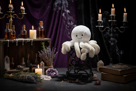 Octopus Plushie - Sorceress Sanctuary white / 80 cm-Light Brown / 80 cm-white / 60 cm-Light Brown / 60 cm-pink / 40 cm