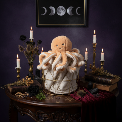 Octopus Plushie - Sorceress Sanctuary white / 80 cm-Light Brown / 80 cm-white / 60 cm-Light Brown / 60 cm-pink / 40 cm