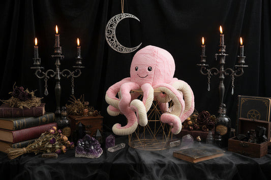 Octopus Plushie - Sorceress Sanctuary white / 80 cm-Light Brown / 80 cm-white / 60 cm-Light Brown / 60 cm-pink / 40 cm