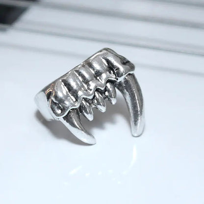 Vampire Teeth Punk Rock Hip Hop Ring Sorceress Sanctuary