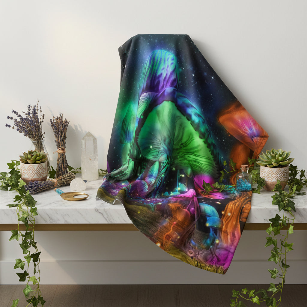Fantasy Mushroom Polyester Tapestry for Home Decor