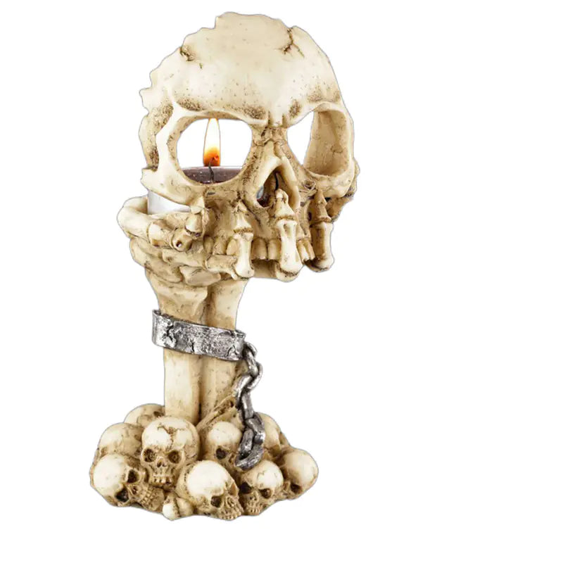 Skull Candle Holder