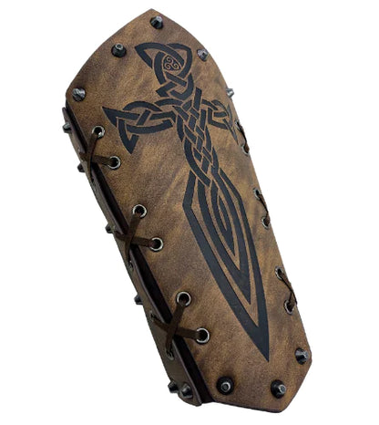 Leather Knight Arm Bracers