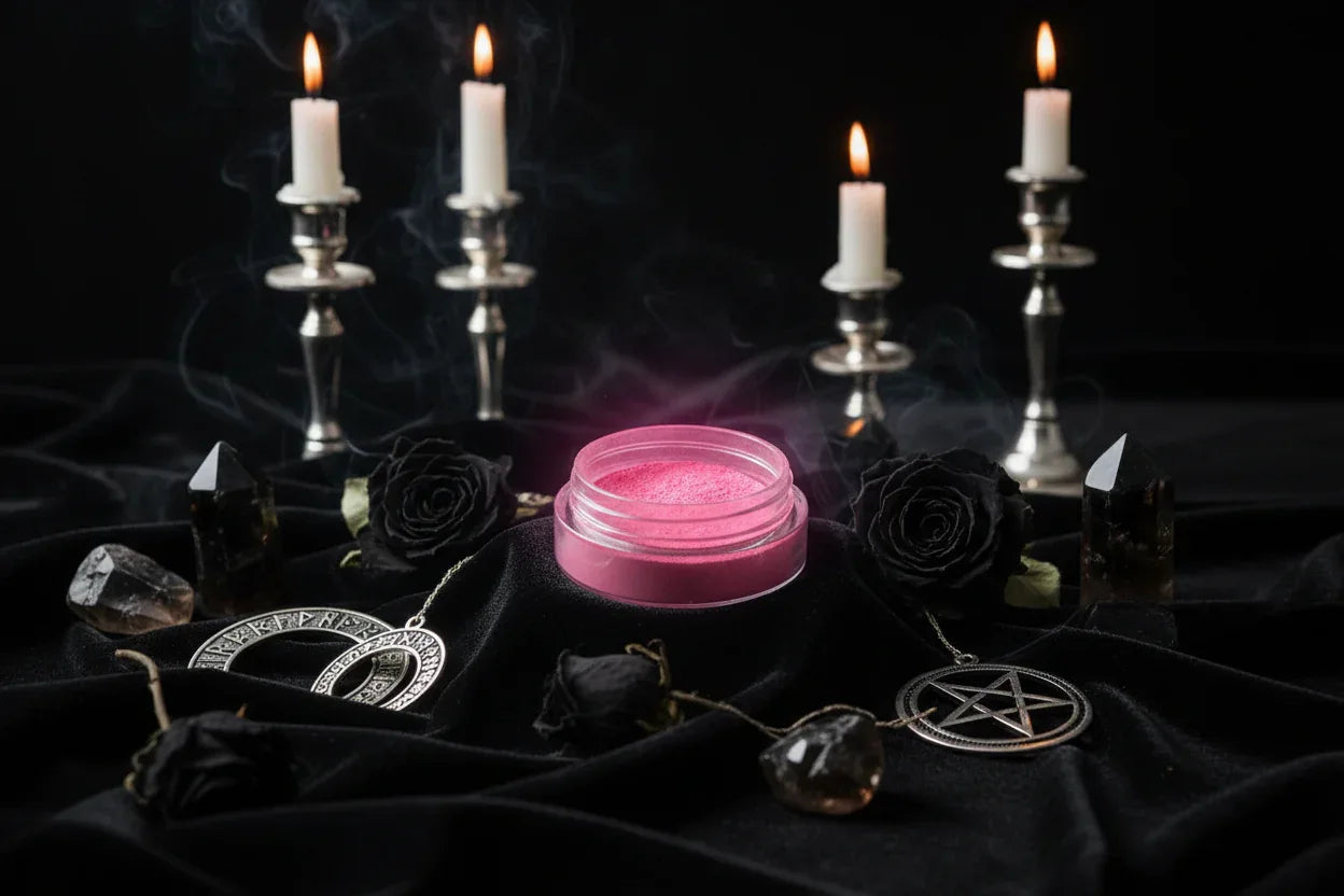 Pearlescent Powder - Sorceress Sanctuary Blue-Light Blue-Black-Peach-Purple
