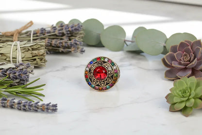 Persian Jade Ring - Sorceress Sanctuary Ancient KC Black / No9-Ancient KC Transparent Red / No7-Ancient KC Black / No8-Ancient KC Transparent Red / No9-Ancient KC Transparent Red / No8