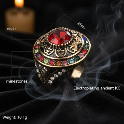Persian Jade Ring - Sorceress Sanctuary Ancient KC Black / No9-Ancient KC Transparent Red / No7-Ancient KC Black / No8-Ancient KC Transparent Red / No9-Ancient KC Transparent Red / No8