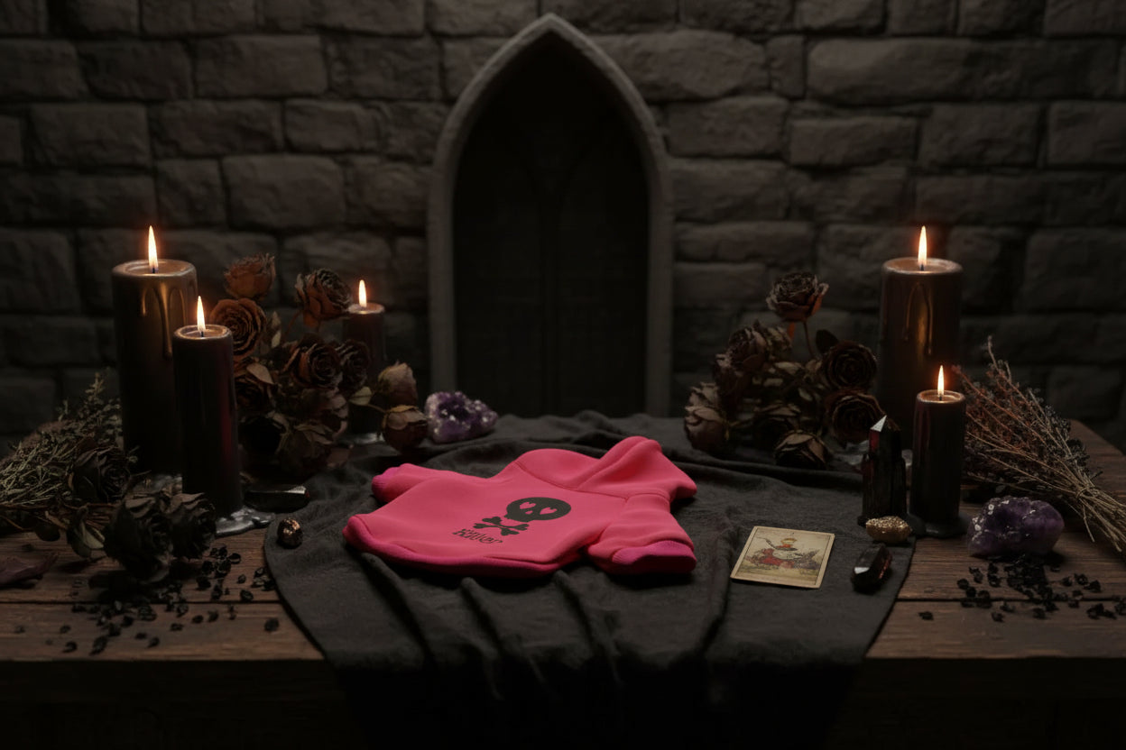 Skull Pet Hoodie - Sorceress Sanctuary Red / XS-Black / L-Red / M-Black / S-Red / L