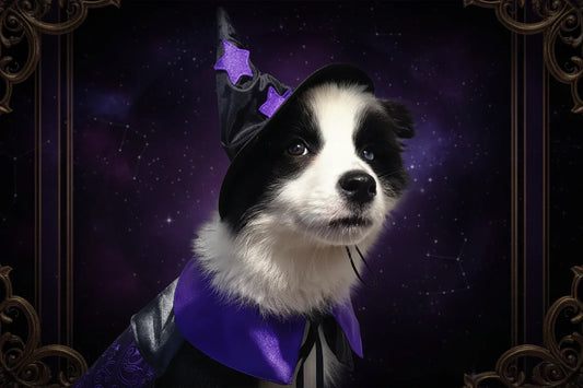Pet Wizard Costume - Sorceress Sanctuary Purple / L-Purple / S