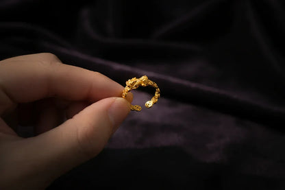 Pixiu Wealth Ring - Sorceress Sanctuary Money Pixiu Ring / Open Adjustable