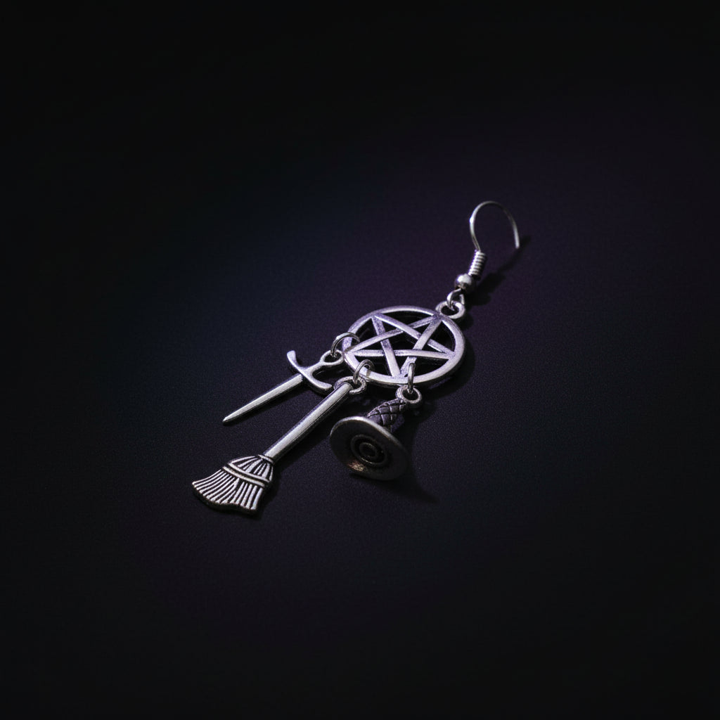 Vintage Harry Potter Punk Magic Earrings with Stars Sorceress Sanctuary