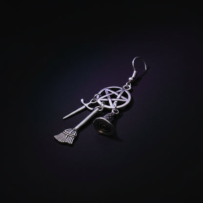 Vintage Harry Potter Punk Magic Earrings with Stars Sorceress Sanctuary