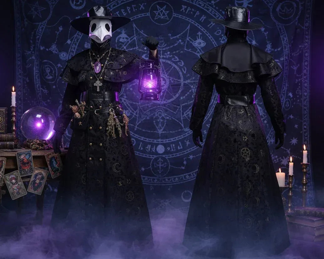 Dark Plague Doctor Costume - Sorceress Sanctuary Black / S-Black / M-Black / L-Black / XL-Black / XXL