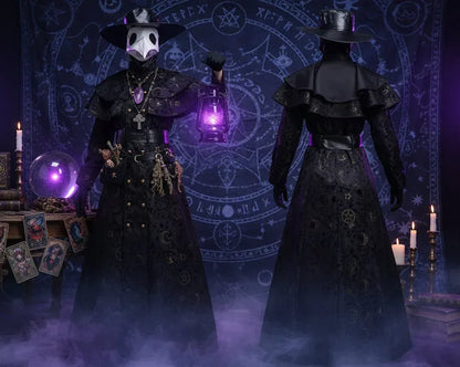 Dark Plague Doctor Costume - Sorceress Sanctuary Black / S-Black / M-Black / L-Black / XL-Black / XXL