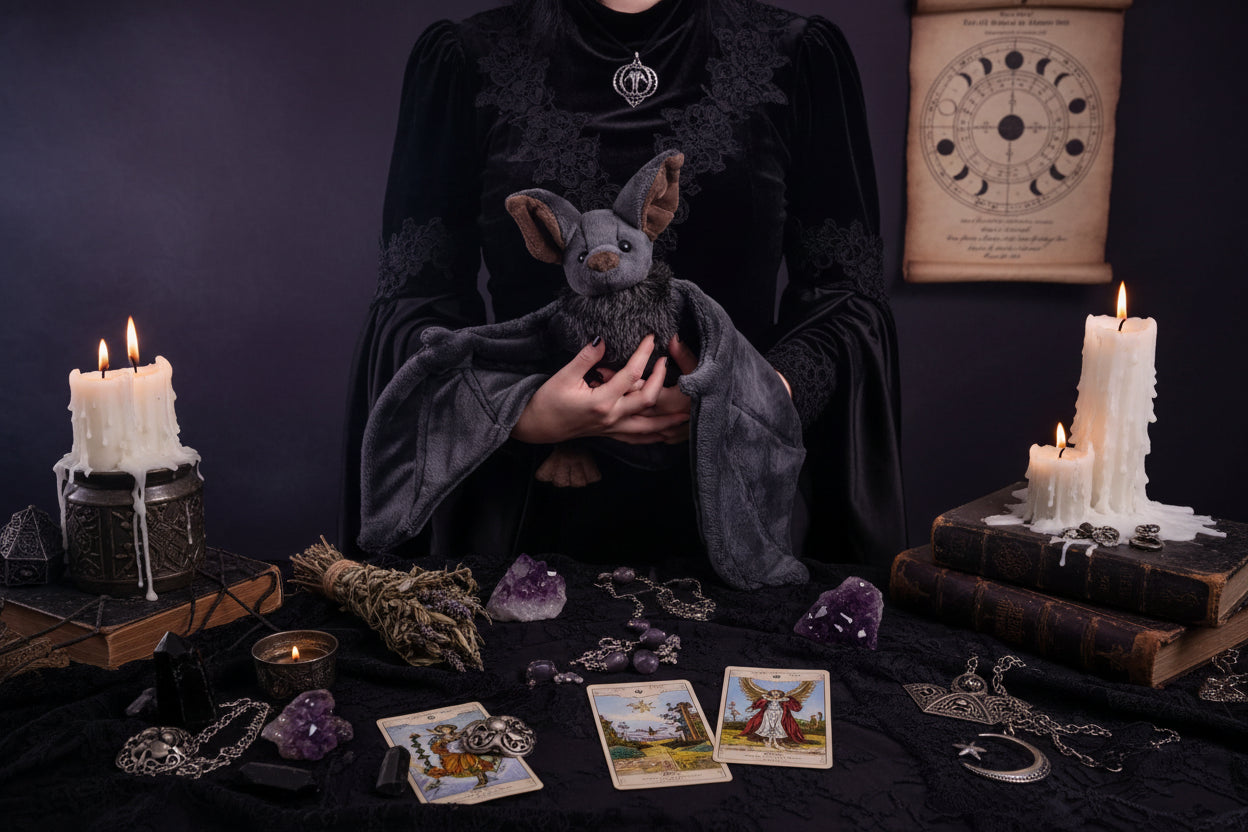 Plush Bat - Sorceress Sanctuary Gray / 30cm