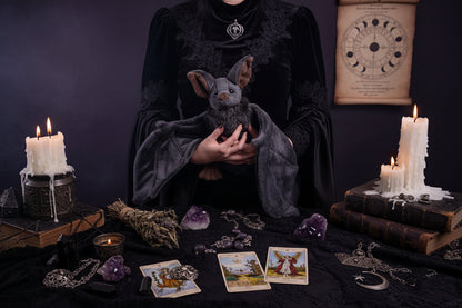 Plush Bat - Sorceress Sanctuary Gray / 30cm