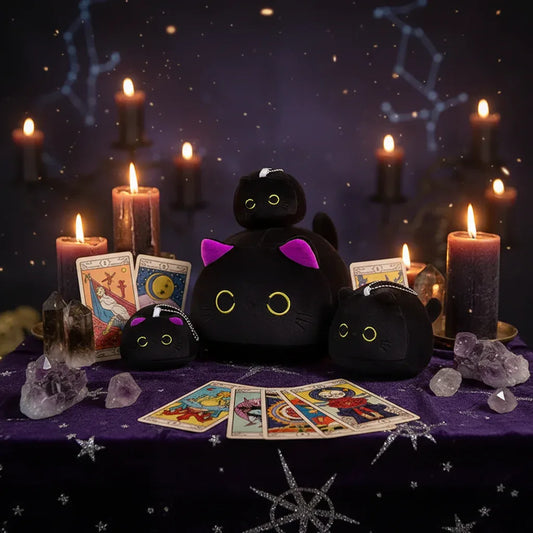 Plush Cat Pillow - Sorceress Sanctuary Brown Cat / 10cm(0.02kg) size with tail-Brown Cat / 15cm(0.05kg) size with tail-Brown Cat / Size 25cm(0.12kg) with tail-Brown Cat / 40cm(0.4kg) size with tail-Brown Cat / 55cm(0.5kg) size with tail)