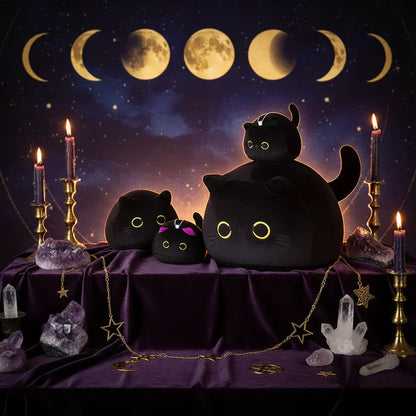 Plush Cat Pillow - Sorceress Sanctuary Brown Cat / 10cm(0.02kg) size with tail-Brown Cat / 15cm(0.05kg) size with tail-Brown Cat / Size 25cm(0.12kg) with tail-Brown Cat / 40cm(0.4kg) size with tail-Brown Cat / 55cm(0.5kg) size with tail)