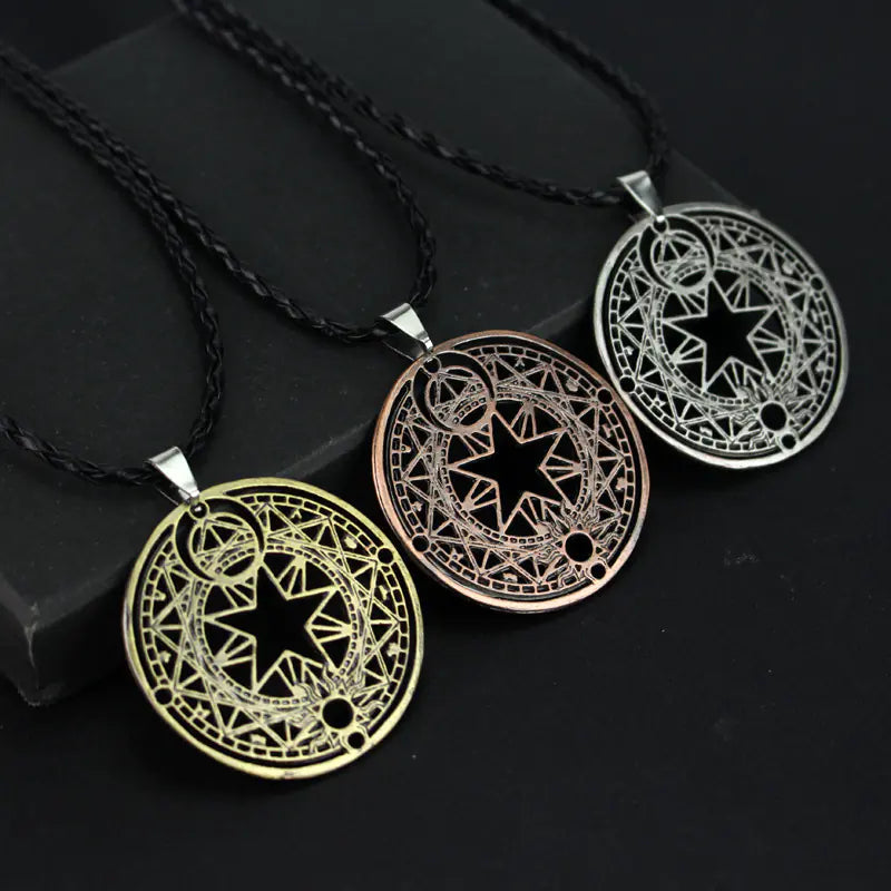 Magic Circle Pendant Necklace Sorceress Sanctuary
