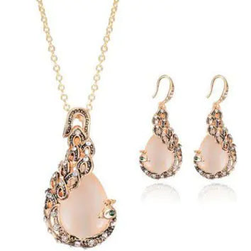 Crystal Peacock Set