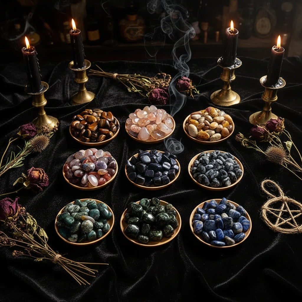 Polished Crystal Stones for Decoration and Aromatherapy Sorceress Sanctuary