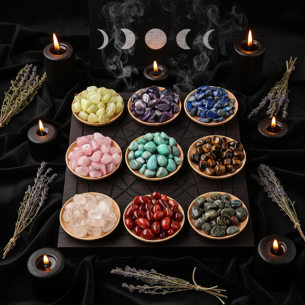 Polished Crystal Stones for Decoration and Aromatherapy Sorceress Sanctuary
