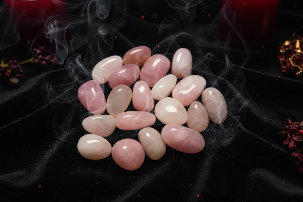 Polished Crystals - Sorceress Sanctuary Color(Amethyst 3to 5cm100g)-Color(Aventurine jade 3to 5cm100g)-Color(Powder crystal3 to 5cm100g)-Color(Topaz 3to 5cm100g)-Color(Nanhong 3to 5cm 100g)