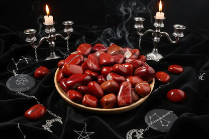 Polished Crystals - Sorceress Sanctuary (Nonriver Agate) / (100g)-(Snowflake) / (100g)-(Red Aventurine) / (100g)-(Blue Sandstone) / (100g)-(Aquamarine Agate) / (100g)