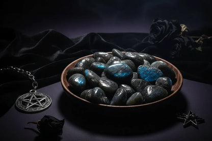 Polished Crystals - Sorceress Sanctuary (Nonriver Agate) / (100g)-(Snowflake) / (100g)-(Red Aventurine) / (100g)-(Blue Sandstone) / (100g)-(Aquamarine Agate) / (100g)