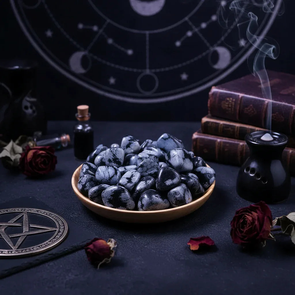 Polished Crystals - Sorceress Sanctuary (Nonriver Agate) / (100g)-(Snowflake) / (100g)-(Red Aventurine) / (100g)-(Blue Sandstone) / (100g)-(Aquamarine Agate) / (100g)