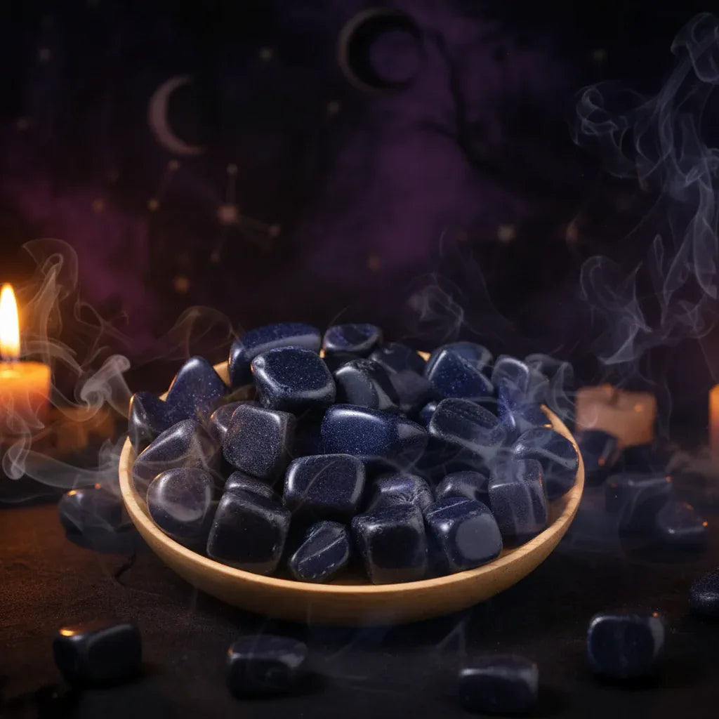 Polished Crystals - Sorceress Sanctuary (Nonriver Agate) / (100g)-(Snowflake) / (100g)-(Red Aventurine) / (100g)-(Blue Sandstone) / (100g)-(Aquamarine Agate) / (100g)