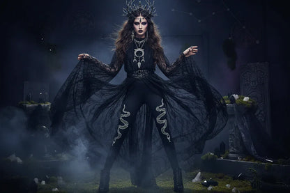 Punk Leggings - Sorceress Sanctuary Black / S-Black / M-Black / L-Black / XL
