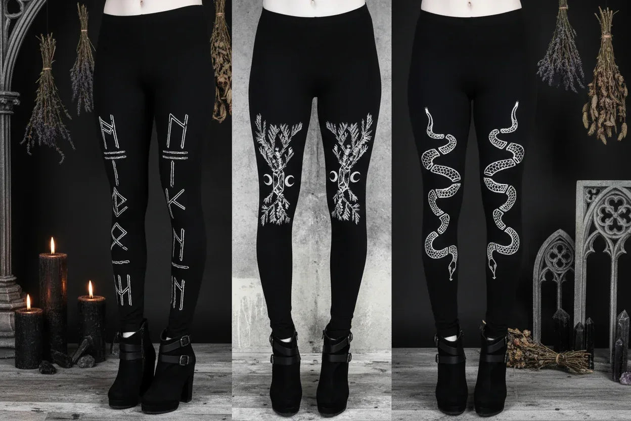 Punk Leggings - Sorceress Sanctuary Black / S-Black / M-Black / L-Black / XL