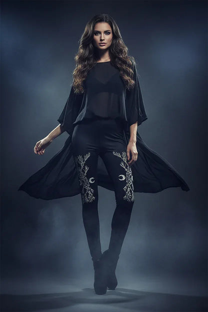 Punk Leggings - Sorceress Sanctuary Black / S-Black / M-Black / L-Black / XL
