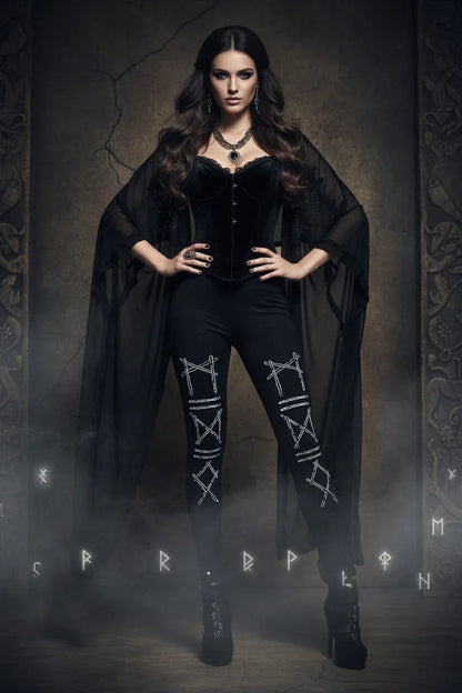 Punk Leggings - Sorceress Sanctuary Black / S-Black / M-Black / L-Black / XL