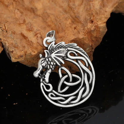 Celtic Dragon Love Knot | Pendant Necklace