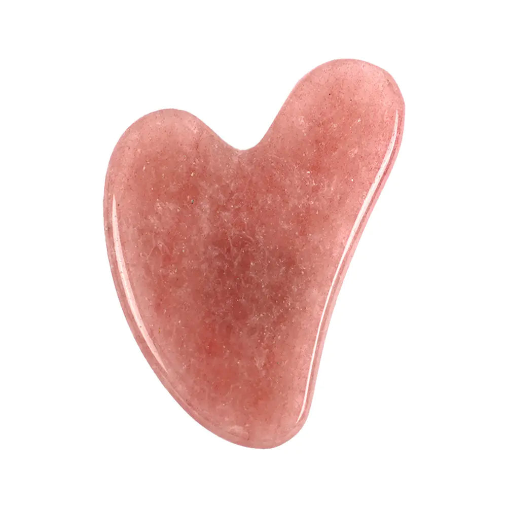 Natural Pink Crystal Gua Sha Board Sorceress Sanctuary