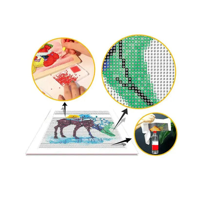 5D Crystal Moon Cat | DIY Gemstone Kit