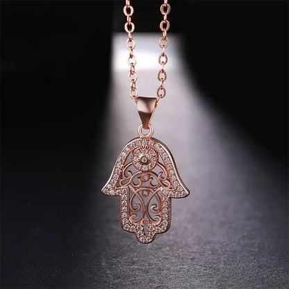 Crystal Hand Protection Necklace