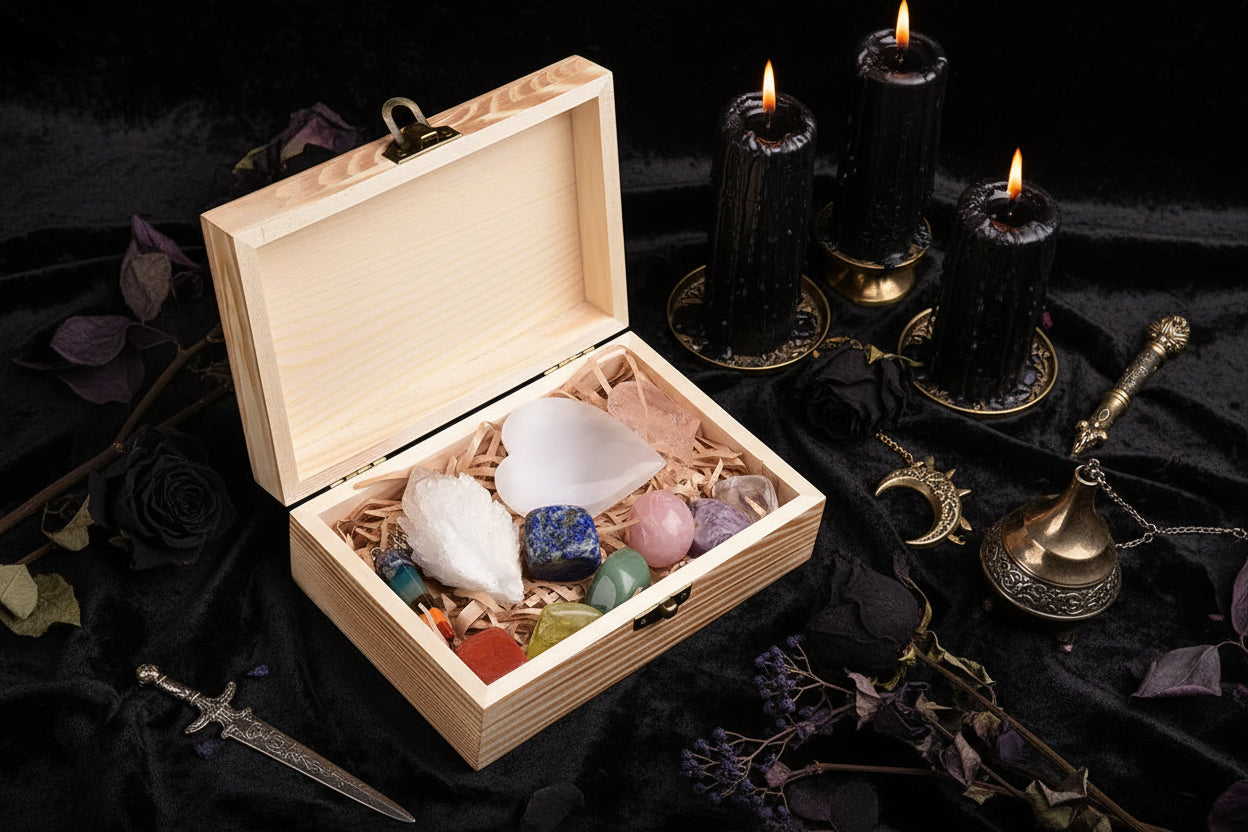 Crystal Healing Box (11 Pieces)