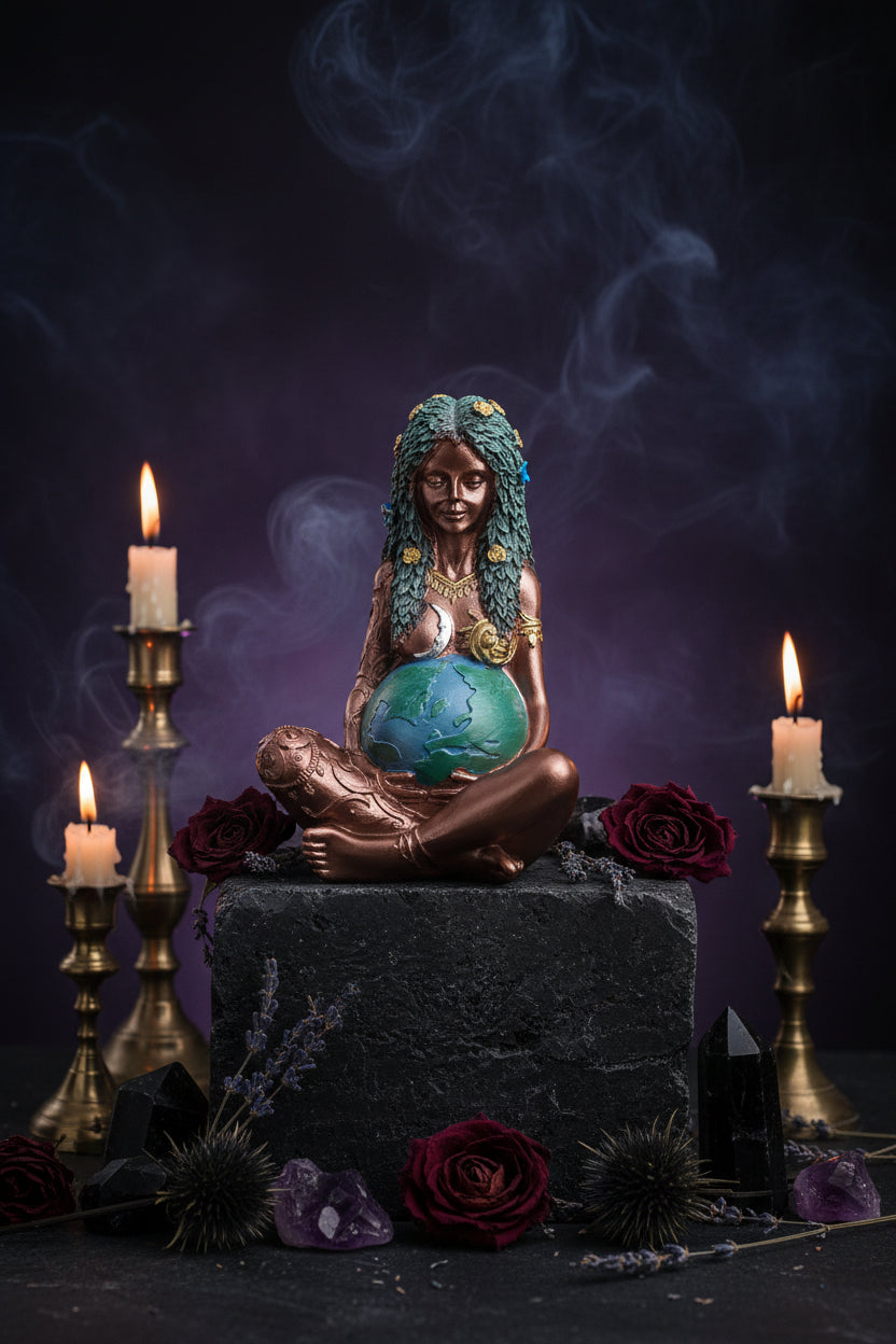Millyear Mother Earth Resin Ornament for Home Decor Sorceress Sanctuary