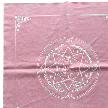 Tarot Tablecloth With Star Pattern & Velvet Material